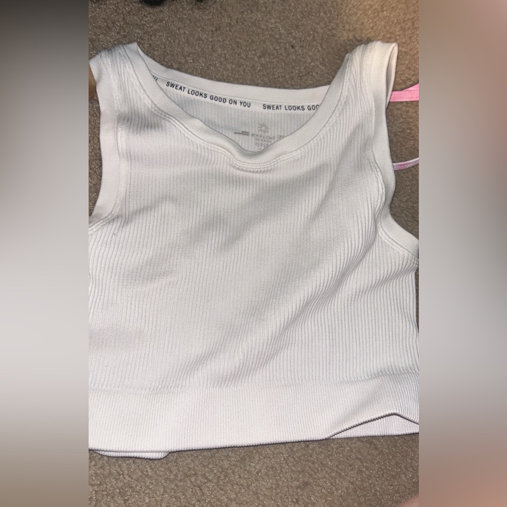 White Sleeveless Top